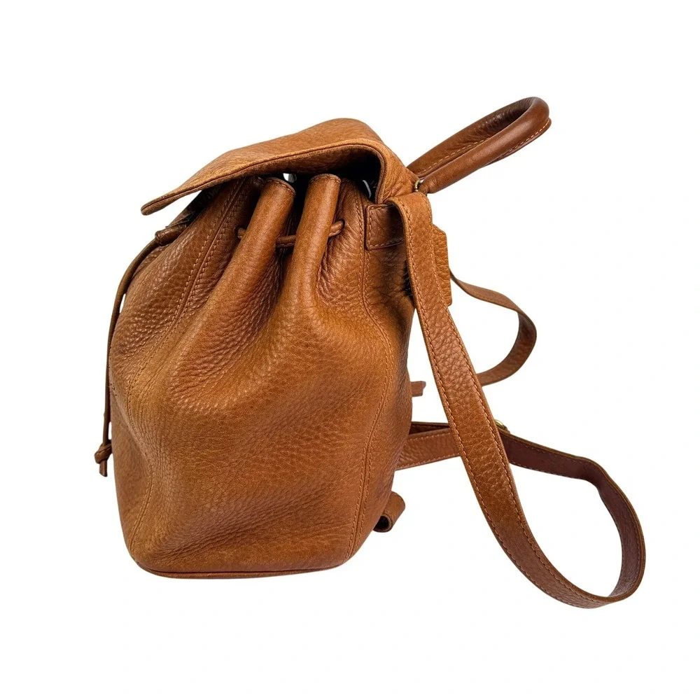 VTG Coach Sonoma Backpack 4911 Cognac Pebbled Leather Made  display picture 2